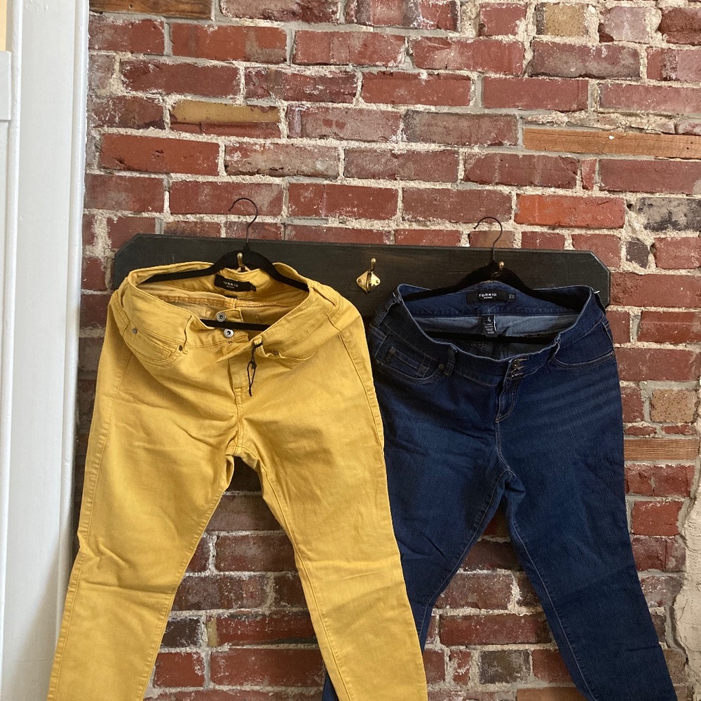 Set of 2 Torrid Jegging Skinny Super Stretch High-Rise Jean sz 14XS